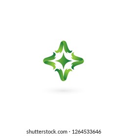 Abstract eco logo