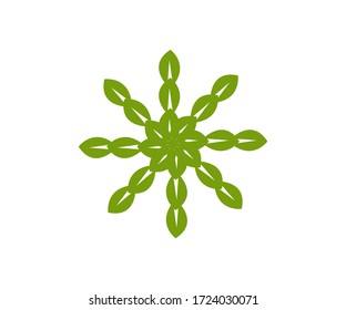 abstract Eco Logo design. Green Logo