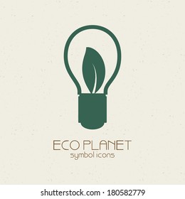 abstract eco planet objects on a special background