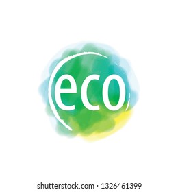 Abstract eco sign. Vector illustration of the icon