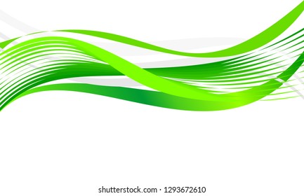 Abstract eco waves for background or template. Vector graphic illustration.