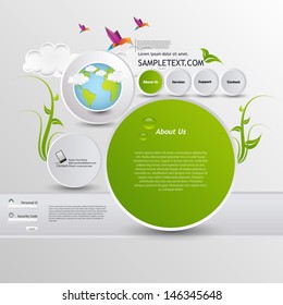 Abstract Eco website /Bubble style/ Eps 10