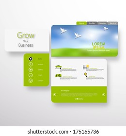 Abstract Eco website Eps 10 