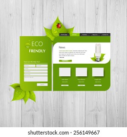 Abstract Eco website Eps 10