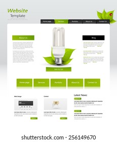 Abstract Eco website Eps 10