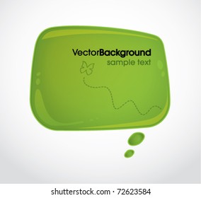 Abstract Eco-friendly cloud shaped background