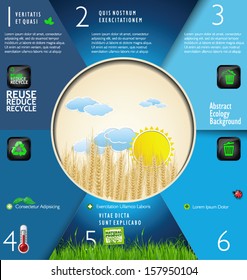 Abstract ecology background