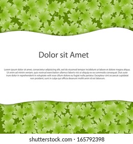 Abstract ecology background for text. Vector illustration.