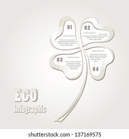 Abstract ecology business template for infographic / business plan / education map / go to win / for success. Vector illustration.