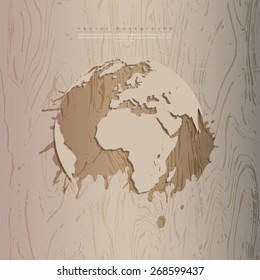 Abstract ecology business template. Vector illustration. 