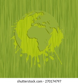 Abstract ecology business template. Vector illustration. 