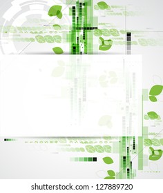 abstract ecology computer technology business background
