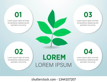 Abstract ecology concept background .Vector infographic