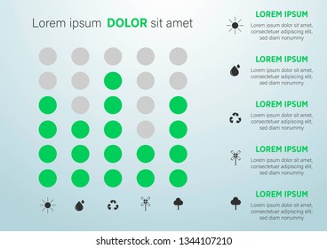 Abstract ecology concept background .Vector infographic