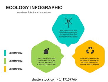 Abstract ecology concept background .Vector infographic illustration