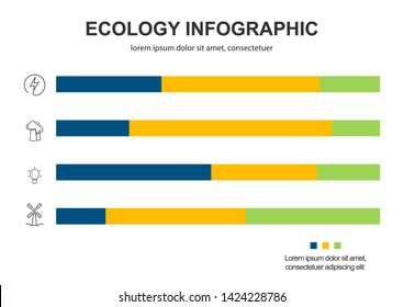 Abstract ecology concept background .Vector infographic illustration