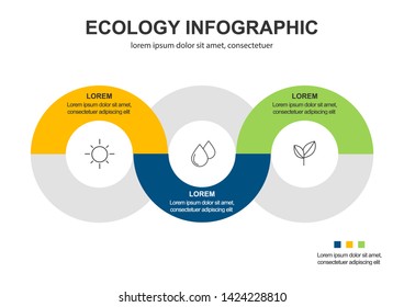 Abstract ecology concept background .Vector infographic illustration