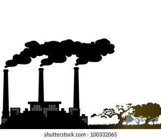 abstract ecology design - vector illustration
