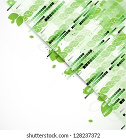 abstract ecology futuristic computer technology business background