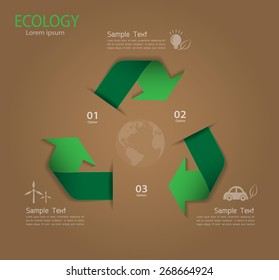 Abstract ecology template. Vector illustration EPS 10