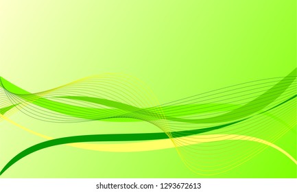 Abstract ecology wave on a green background. Vector graphic illustration.