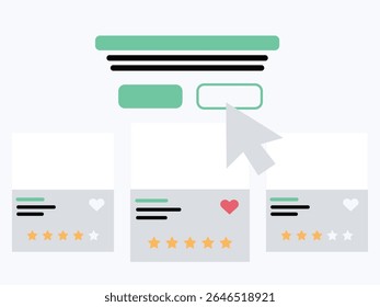 abstract e-commerce website landing page user interface design 