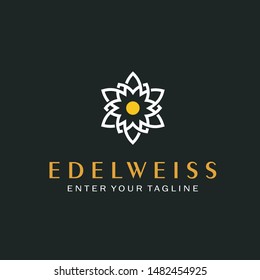 Abstract edelweiss flower for Logo Design Inspiration