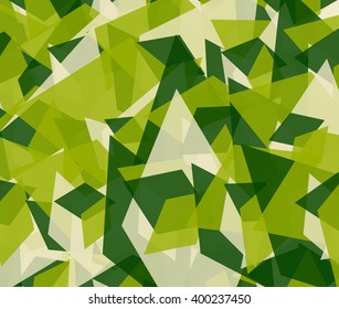 Abstract edgy, angular background. Scattered edgy overlapping shapes, monochrome texture, pattern