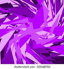 Abstract edgy background(s). Monochrome geometric image with scattered, random overlapping edgy shapes in square format