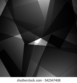 Abstract edgy pattern, background with randomly scattered angular shapes