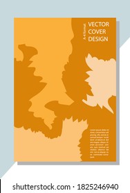 Abstract editable background for a book cover, brochure, poster, or banner. Format A-4. Stock illustration