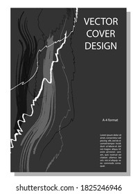 Abstract editable background for a book cover, brochure, poster, or banner. Format A-4. Stock illustration
