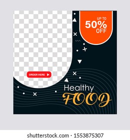 abstract Editable modern Social Media banner Template. Anyone can use This Design Easily. Promotion web banner for social media. Elegant sale and discount promo