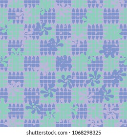 Abstract editable pattern. Three-color texture. Seamless background.