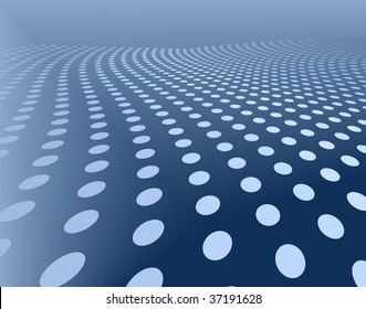 Abstract editable vector design of blue dots