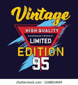 abstract edition vintage designtypography  and ready print