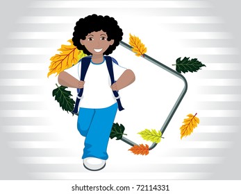 abstract education background, vector illustration