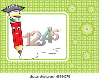 abstract education element background, vector elements