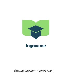 Abstract education logo icon vector design. College, school, university vector logo. Vector illustration, Graphic Design Editable Design. Man with a book web icon.