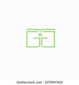 Abstract education logo icon vector design. College, school, university vector logo. Vector illustration, Graphic Design Editable Design. Man with a book web icon.