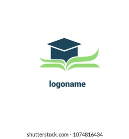 Abstract education logo icon vector design. College, school, university vector logo. Vector illustration, Graphic Design Editable Design. Man with a book web icon.