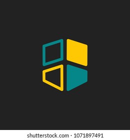 abstract education logo template vector