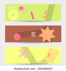 Abstract educational background. Top view of teacher table with paper cut geometric shapes, paper sheets. Elementary school art and craft lesson. Pastel colors. Flat lay vector craft paper style.