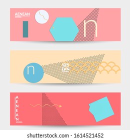 Abstract educational background. Top view of teacher table with paper cut geometric shapes, paper sheets. Elementary school art and craft lesson. Pastel colors. Flat lay vector craft paper style.