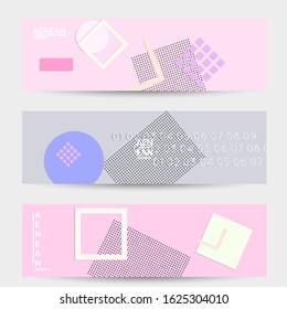 Abstract educational background. Top view of teacher table with paper cut geometric shapes, paper sheets. Elementary school art and craft lesson. Pastel colors. Flat lay vector craft paper style.