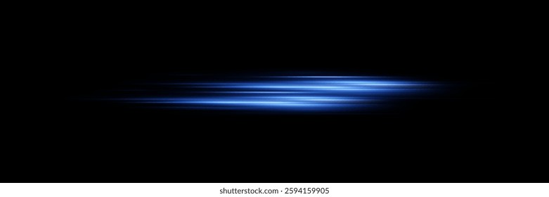 Abstract effect of high speed light speed movement, light lines.