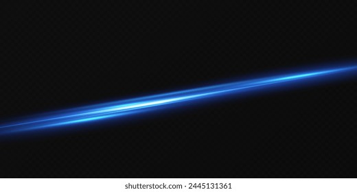 Abstract effect of movement with the speed of light. Blue spiral glow effect. Magic shiny line. Neon. Background.