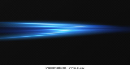Abstract effect of movement with the speed of light. Blue spiral glow effect. Magic shiny line. Neon. Background.