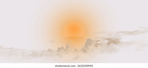 abstract effect sunset with smoke background