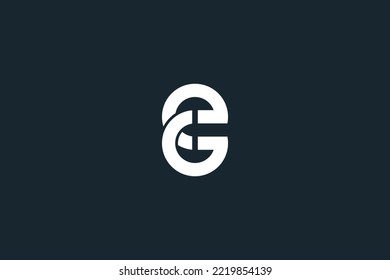 Abstract EG, GE, E, G Letters Logo Initial Based Monogram Icon Vector.